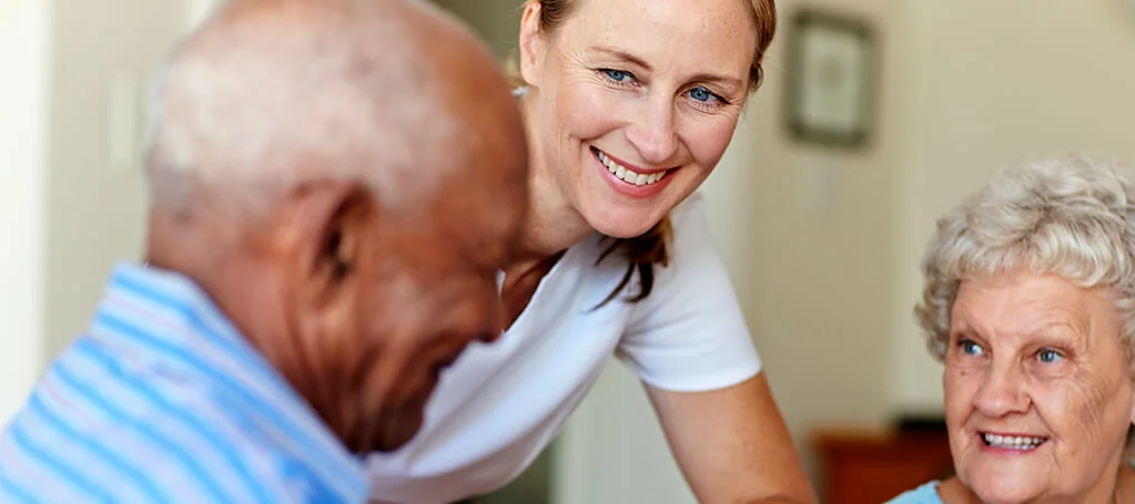 couple with nurse