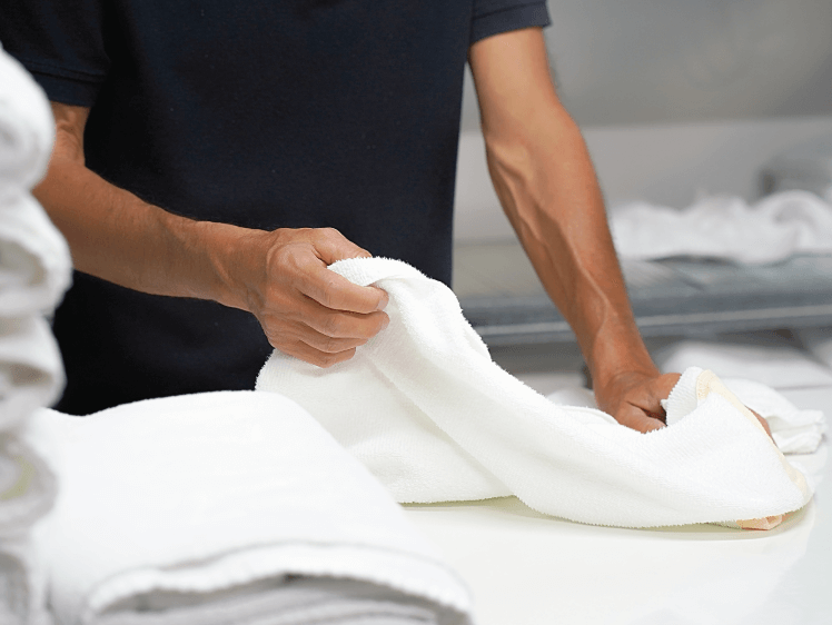 Folding towels